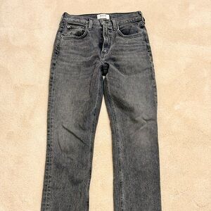 Agolde Aritzia Women's Straight Jeans in Gray